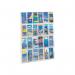 In this image, we see a sleek and modern Safco wall display unit. It features 24 pockets, perfect for organizing pamphlets and literature. The unit has a deluxe design with stylish chrome accents. Its a great addition to any office or lobby space.