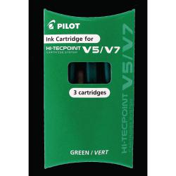 Cheap Stationery Supply of Pilot Hi-Tecpoint V5 amp V7 Refills Green Pack of 3 Office Statationery
