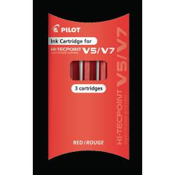 Cheap Stationery Supply of Pilot Hi-Tecpoint V5 amp V7 Refills Red Pack of 3 Office Statationery