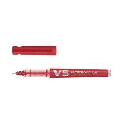 Cheap Stationery Supply of Pilot Hi-Tecpoint V5 Fineliner Pen Red Pack of 10 Office Statationery
