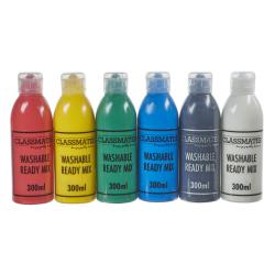Cheap Stationery Supply of Classmates Ready Mixed Paint in Assorted Pack of 6 300ml Bottle Office Statationery
