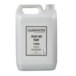 Cheap Stationery Supply of Classmates Ready Mixed Paint in White 5 Litre Bottle Office Statationery