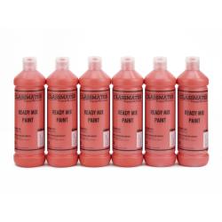 Cheap Stationery Supply of Classmates Ready Mixed Paint in Brilliant Red Pack of 6 600ml Bottle Office Statationery