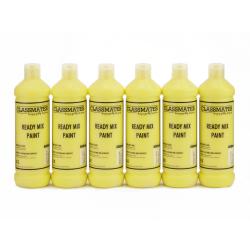 Cheap Stationery Supply of Classmates Ready Mixed Paint in Brilliant Yellow Pack of 6 600ml Bottle Office Statationery