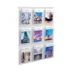 Cheap Stationery Supply of Helit Placativ Wall Display 9 x A4 Pockets Clear HS812102 HEL09131 Office Statationery
