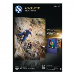 Cheap Stationery Supply of Hewlett Packard HP A4 White Advanced Glossy Photo Paper 250gsm (Pack of 50) Q8698A Office Statationery