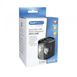 Cheap Stationery Supply of Rapesco USB Electric Pencil Sharpener Dual Power USB or Battery Black 1449 HT01125 Office Statationery