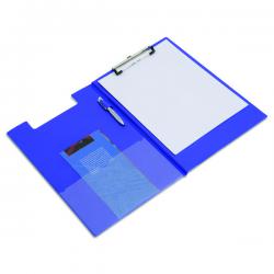 Cheap Stationery Supply of Rapesco Foldover Clipboard with Interior Pocket Foolscap Blue VFDCB0L3 HT03076 Office Statationery