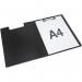 Rapesco Germ-Savvy Antibacterial Clipboard A4 Black (Pack of 4) 1641 HT05076