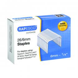 Cheap Stationery Supply of Rapesco 26/6mm Staples Galvanised Chisel Point (Pack of 5000) S11662Z3 HTST116 Office Statationery