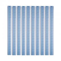 Cheap Stationery Supply of Helix Shatter Resistant Ruler Gridded 45cm Blue (Pack of 10) L28040 HX28040 Office Statationery