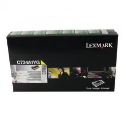 Cheap Stationery Supply of Lexmark Yellow Return Program Toner Cartridge C734A1YG Office Statationery