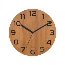 Cheap Stationery Supply of Unilux Palma Bamboo Wall Clock 400140806 JD03040 Office Statationery