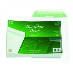 Cheap Stationery Supply of Basildon Bond C5 Pocket Envelope Plain White (Pack of 50) B80277 JDB80277 Office Statationery