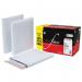 This photo shows a pack of 100 Plus Fabric Gusset Envelopes in C4 size. The envelopes have a peel and seal closure and are made of 120gsm white paper. The gusset adds extra space for storing bulky documents or items.