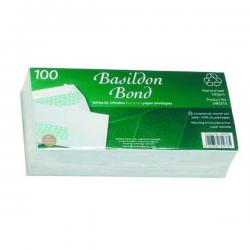 Cheap Stationery Supply of Basildon Bond DL Wallet Envelope Window White (Pack of 100) D80276 JDD80276 Office Statationery