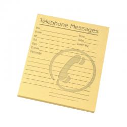 Cheap Stationery Supply of Challenge Telephone Message Pad 127x102mm Yellow (Pack of 10) 100080477 JDF71971 Office Statationery
