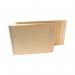 The image shows a stack of 100 manila envelopes, each measuring 381x279x50mm. These New Guardian Armour Gusset Envelopes have a sturdy, protective design, perfect for keeping important documents safe during transport or storage.