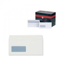 Cheap Stationery Supply of Plus Fabric DL Envelopes Window Wallet Self Seal 120gsm White (Pack of 500) J22370 JDJ22370 Office Statationery