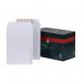 The image shows a stack of Bong UK Ltd Board Backed Envelopes, as well as a pack of Plus Fabric C4 Envelopes. Both envelopes feature a white color and are sealed with a peel and seal closure. They are made of sturdy 120gsm board, providing extra protection for important documents. This pack contains 125 envelopes in total.