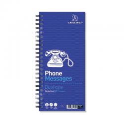Cheap Stationery Supply of Challenge Wirebound Telephone Message Book 305 x 141mm 320 Messages 100080054 JDK71975 Office Statationery