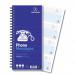 Challenge Wirebound Telephone Message Book 305 x 141mm 320 Messages 100080054 JDK71975