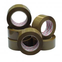 Cheap Stationery Supply of Polypropylene Packaging Tape 50mmx132m Brown (Pack of 6) HP PB-480132-25 JF03909 Office Statationery