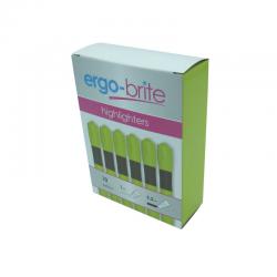 Cheap Stationery Supply of Ergo-Brite Ergonomic Highlighter Pen Yellow (Pack of 10) JN69979 JN69979 Office Statationery