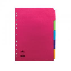 Cheap Stationery Supply of Concord Divider 5-Part A4 160gsm Bright Assorted 50699 JT50699 Office Statationery