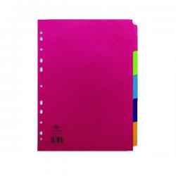 Cheap Stationery Supply of Concord Divider 5-Part A4 160gsm Bright Assorted 50699 JT50699 Office Statationery