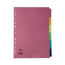 Cheap Stationery Supply of Concord Divider 6-Part A4 160gsm Bright Assorted 50799 JT50799 Office Statationery