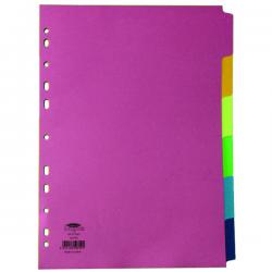 Cheap Stationery Supply of Concord Divider 6-Part A4 160gsm Bright Assorted 50799 JT50799 Office Statationery