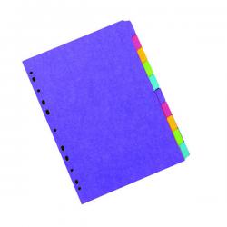 Cheap Stationery Supply of Concord Divider 10-Part A4 270gsm Bright Assorted 52699/526 JT52699 Office Statationery