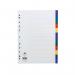 This picture shows a set of Concord Dividers & Indexes. The dividers are made of polypropylene and are multicoloured. There are 12 parts and the index is A4 in size. The product code is omitted from the description.