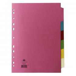 Cheap Stationery Supply of Concord Divider 6-Part A4 160gsm Multicoloured 70699/J6 JT70699 Office Statationery