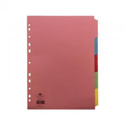 Cheap Stationery Supply of Concord Divider 5-Part A4 160gsm Multicoloured 71199/J11 JT71199 Office Statationery