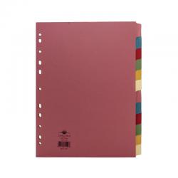 Cheap Stationery Supply of Concord Divider 12-Part A4 160gsm Multicoloured 71499/J14 JT71499 Office Statationery