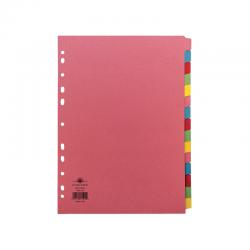 Cheap Stationery Supply of Concord Divider 15-Part A4 160gsm Multicoloured 71599/J15 JT71599 Office Statationery