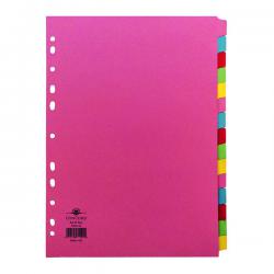 Cheap Stationery Supply of Concord Divider 15-Part A4 160gsm Multicoloured 71599/J15 JT71599 Office Statationery