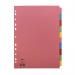 Concord 10-Part 5-Colour Dividers A4 Assorted 72099J20 JT72099