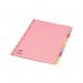 In this photo, there are 10 colorful Concord dividers and indexes, each made with reinforced 160gsm paper. They come in pastel colors and are A4 size.