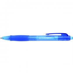 Cheap Stationery Supply of Q-Connect Retractable Ballpoint Pen Medium Blue (Pack of 10) KF00268 KF00268 Office Statationery
