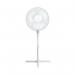 This image showcases a white Q-Connect 16 inch pedestal fan with the brand name Q-Connect prominently displayed. The fan is securely placed on a stand and appears powerful with its 406mm size. The overall design is sleek and modern, making it a great addition to any space.