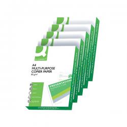 Cheap Stationery Supply of Q-Connect A4 White 80gsm Copier Paper (Pack of 2500) KF01087 KF01087 Office Statationery