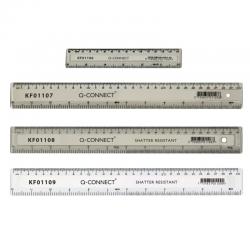 Cheap Stationery Supply of Q-Connect Clear 150mm/15cm/6inch Ruler KF01106 KF01106 Office Statationery