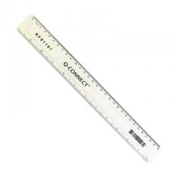 Cheap Stationery Supply of Q-Connect Acrylic Shatter Resistant Ruler 30cm Clear (Pack of 10) KF01107Q KF01107Q Office Statationery