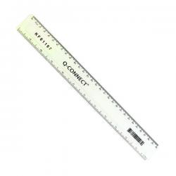 Cheap Stationery Supply of Q-Connect Acrylic Shatter Resistant Ruler 30cm Clear (Pack of 10) KF01107Q KF01107Q Office Statationery