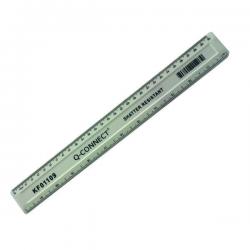 Cheap Stationery Supply of Q-Connect Ruler Shatterproof 300mm White (Inches on one side and cm/mm on the other) KF01109 KF01109 Office Statationery