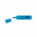 This photograph showcases a pack of Q-Connect Blue Highlighter Pens, featuring 10 pens for all your highlighting needs. The vibrant blue color and sleek design make these highlighters stand out.