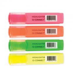 Cheap Stationery Supply of Q-Connect Assorted Highlighter Pens (Pack of 4) KF01116 KF01116 Office Statationery
